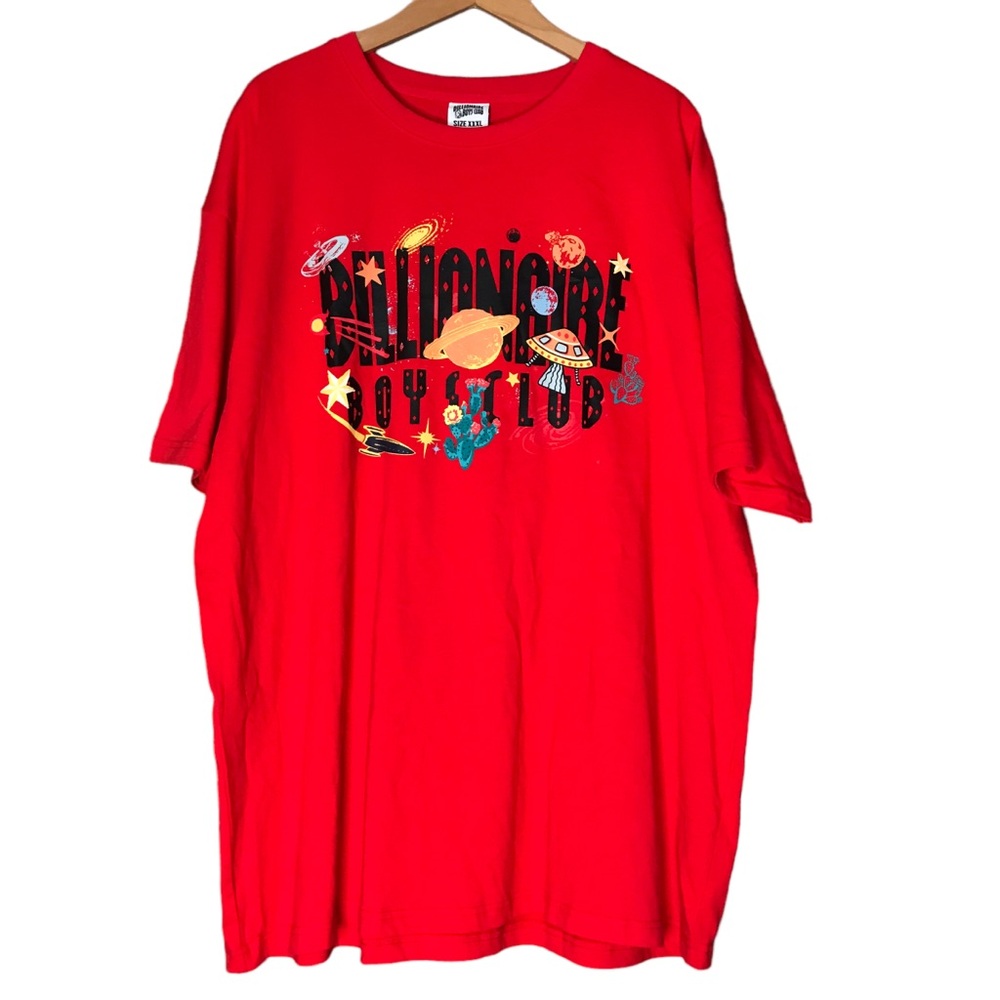 Billionaire Boys Club Universe Short Sleeve Graphic Tee Flame Scarlett Men's 3XL